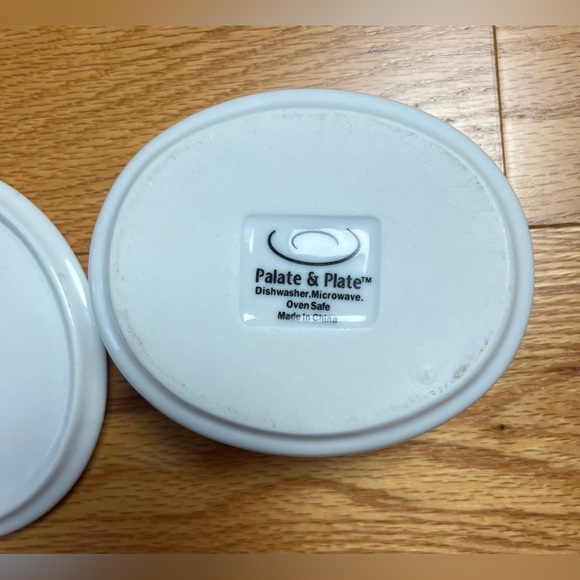 💲8️⃣ Palate & Plate Oval Individual Casserole Dish 4 x 5 Lid White Porcelain - Picture 3 of 4